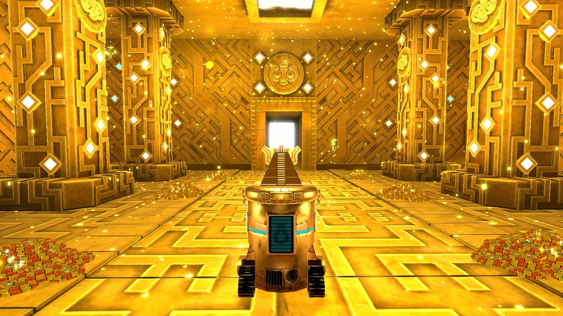 『VIVA NOBOTS』ゲーム画面、幻の黄金郷「ゴル・ドラド」の内部