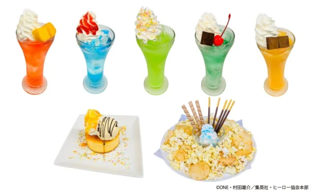 アニメ『ワンパンマン』とROUND1コラボキャンペーンのオリジナルコラボメニュー