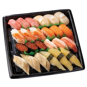 冬の特別セット3人前(24貫)の寿司盛り合わせ。