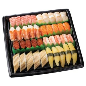 冬の特別セット5人前(40貫)の寿司盛り合わせ。