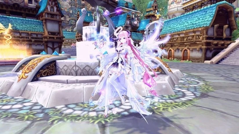 幻想神域 Echo of Cubeの美しい街並みとキャラクター