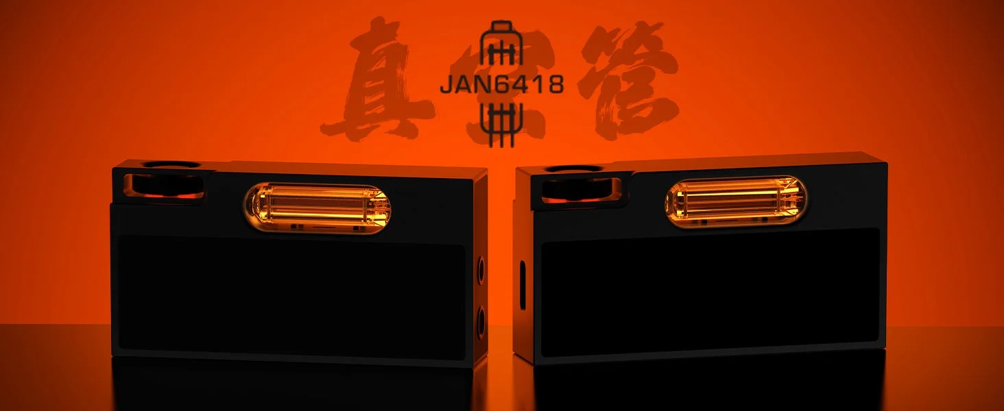 SHANLING UA7の真空管部分を強調した製品写真