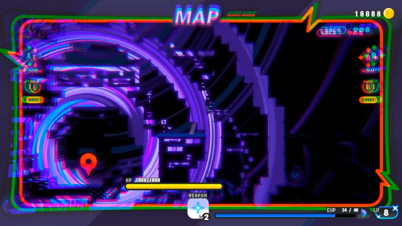 新ステージのマップ画面とUI表示