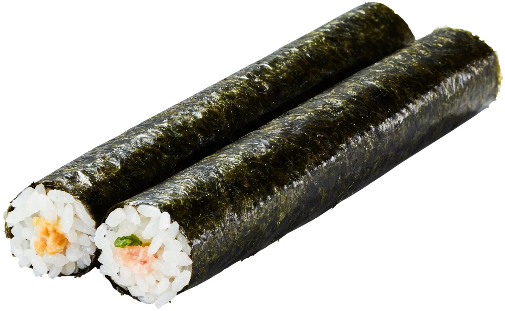 なっとう巻とかっぱ寿司人気のねぎとろが入ったちょい足し恵方細巻(なっとう巻・ねぎとろ巻)。