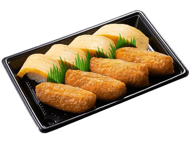 恵方巻とご一緒に楽しめるいなりと玉子の合盛り8貫。