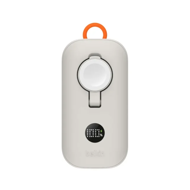 Belkin BoostCharge Pro Apple Watch充電器付き パワーバンク 10K サンドカラー