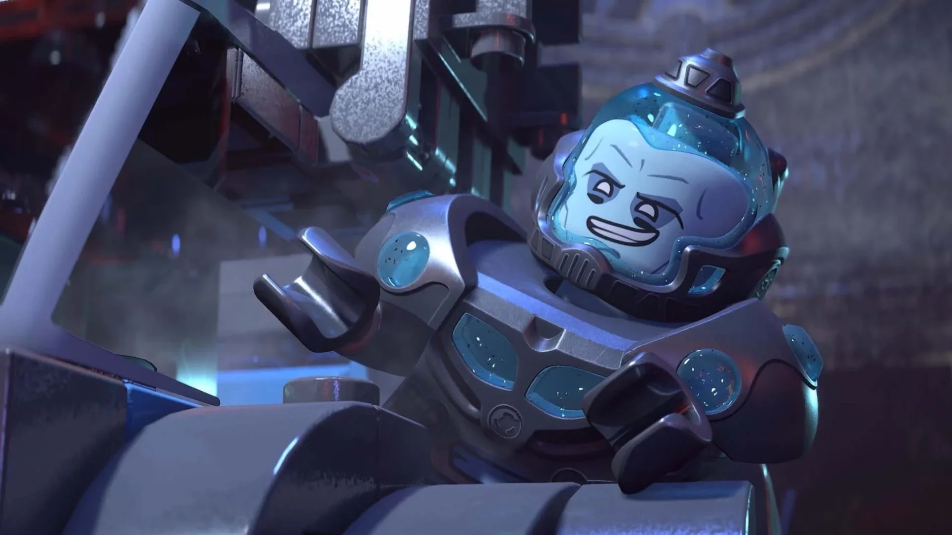 ミスター・フリーズらしき敵のレゴミニフィギュア