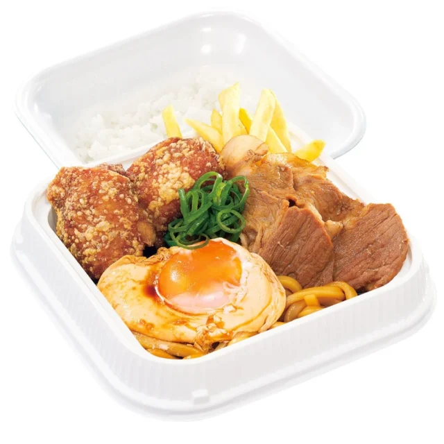 からやま「特製醤油からあげのすきやき盛り弁当」のテイクアウト