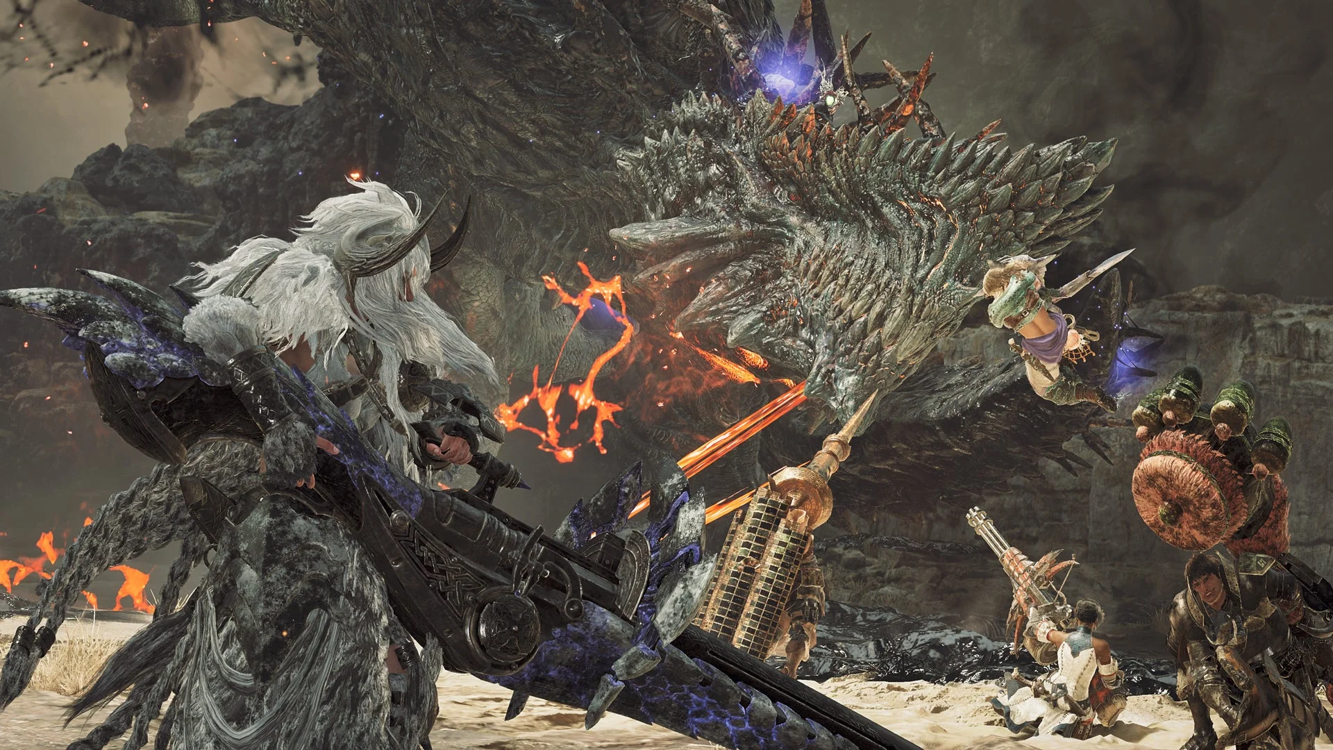 新規イベントクエスト「咎は戦禍に睡臥する」でゴグマジオスと戦うハンター