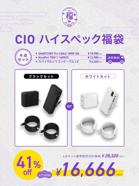 CIO ハイスペック福袋の内容と割引価格