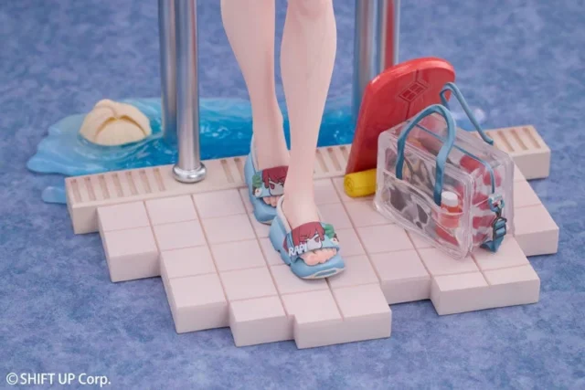 フィギュアの足元とビーチバッグ、サンダルのディテール