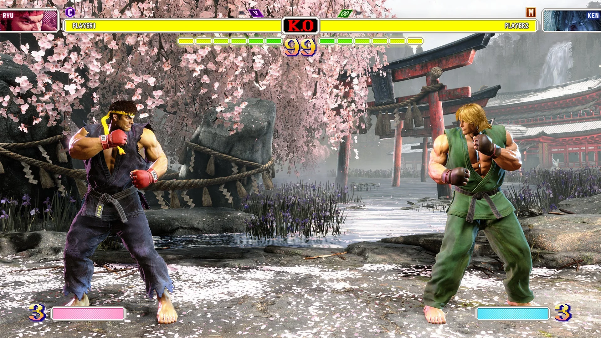 『スーパーストリートファイターII X』風バトルHUD