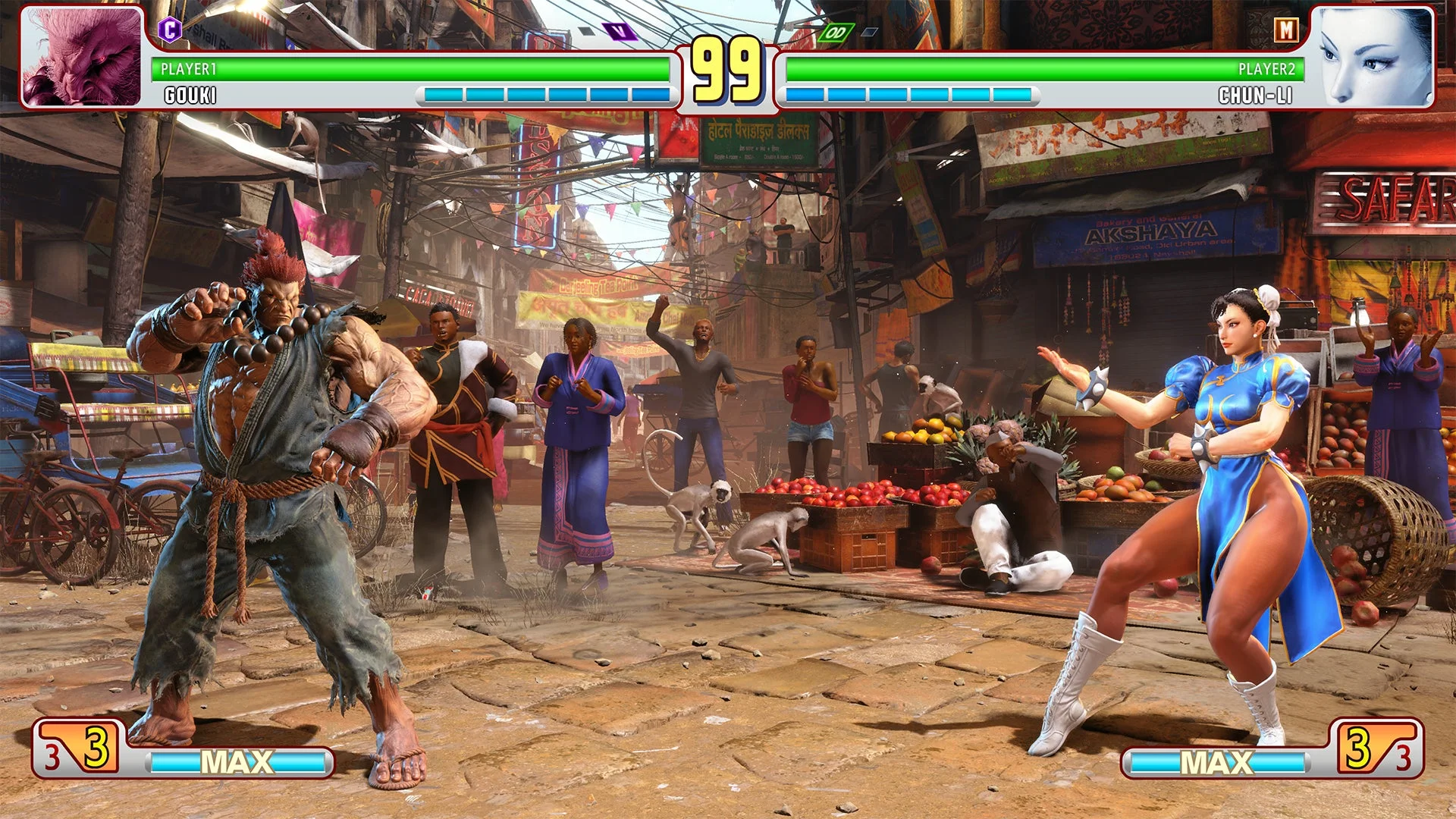 『ストリートファイターIII 3rd STRIKE』風バトルHUD