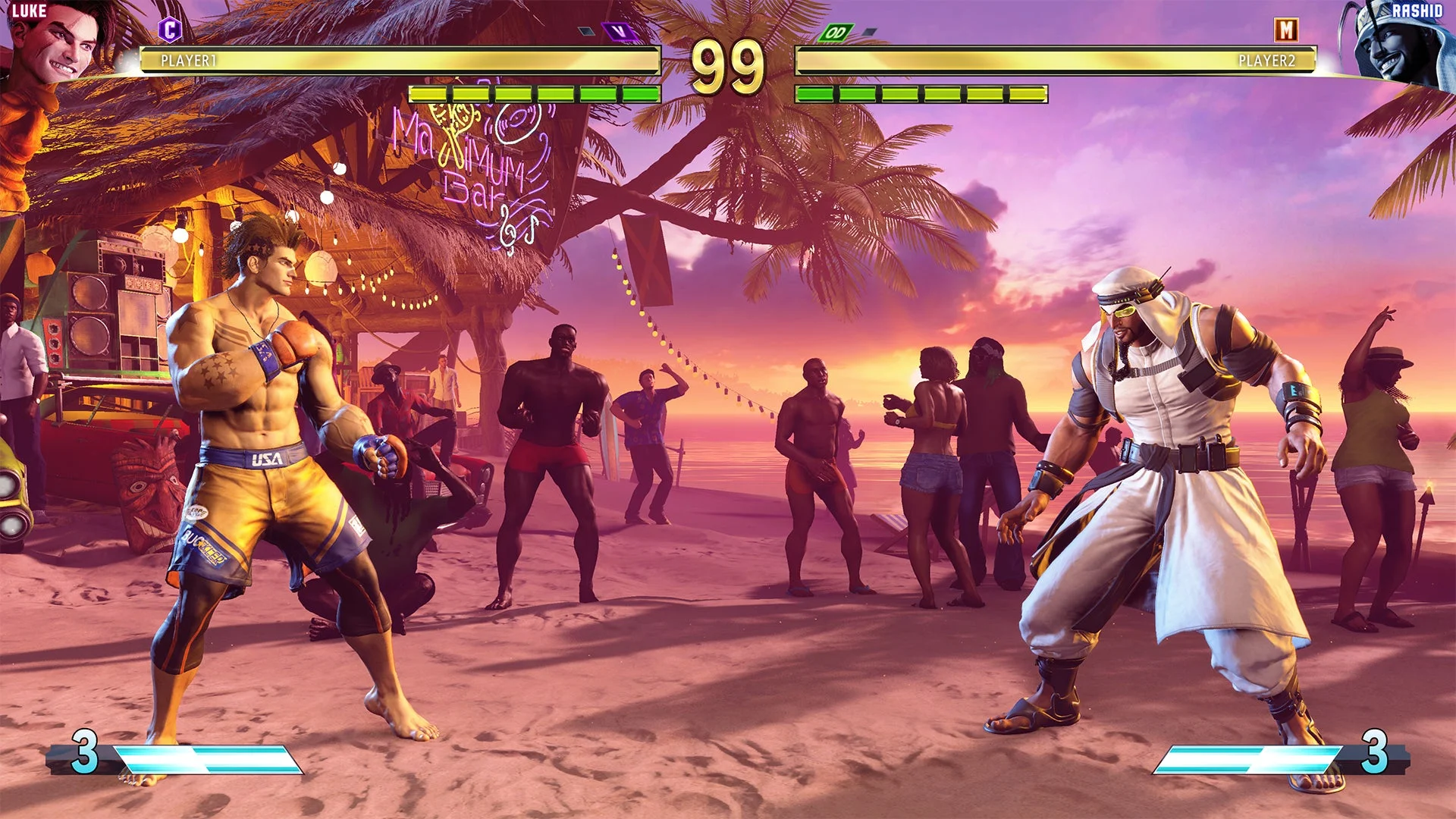 『ストリートファイターV チャンピオンエディション』風バトルHUD