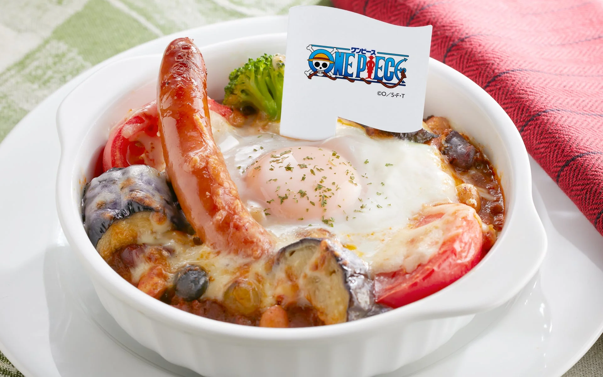 ウソップのお豆たっぷりポップグリーンタコミートドリア