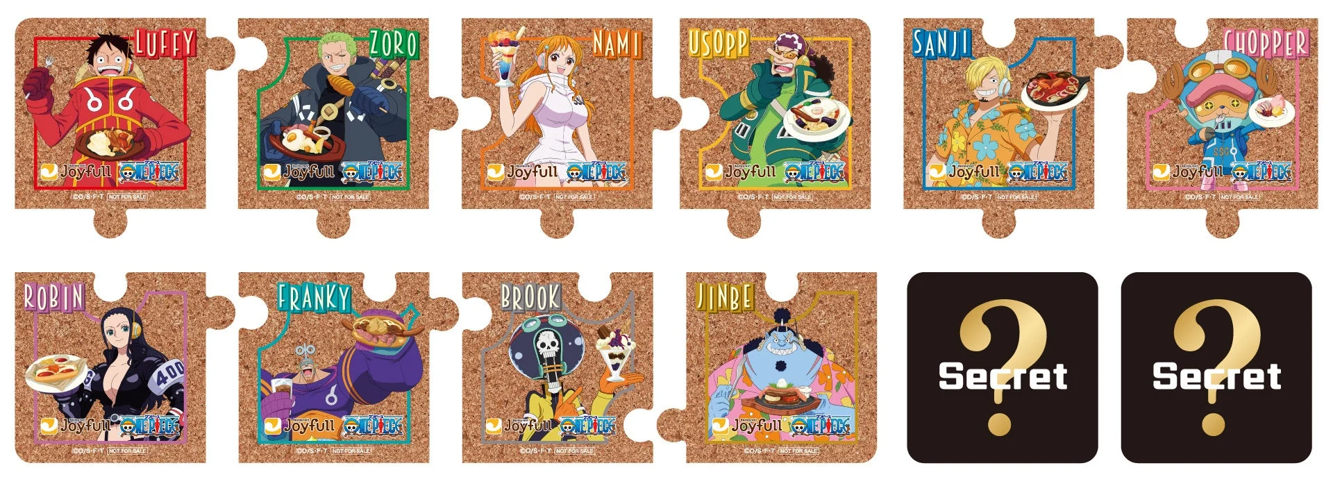 ジョイフルとONE PIECEコラボオリジナルコースター全12種