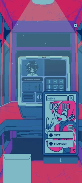 『トガネヨビ』のゲーム内UI、電話ボックスと電話機