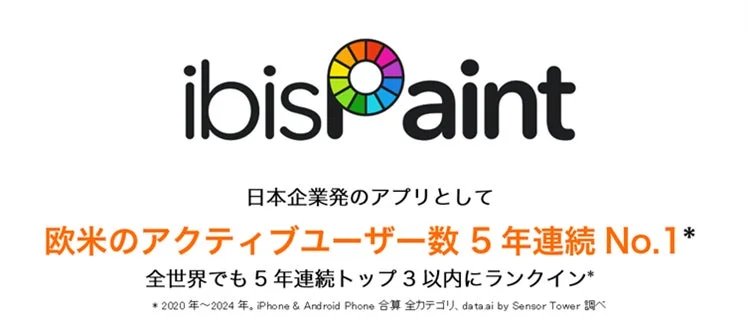 ibisPaintが欧米でアクティブユーザー数5年連続No.1、全世界でトップ3の実績