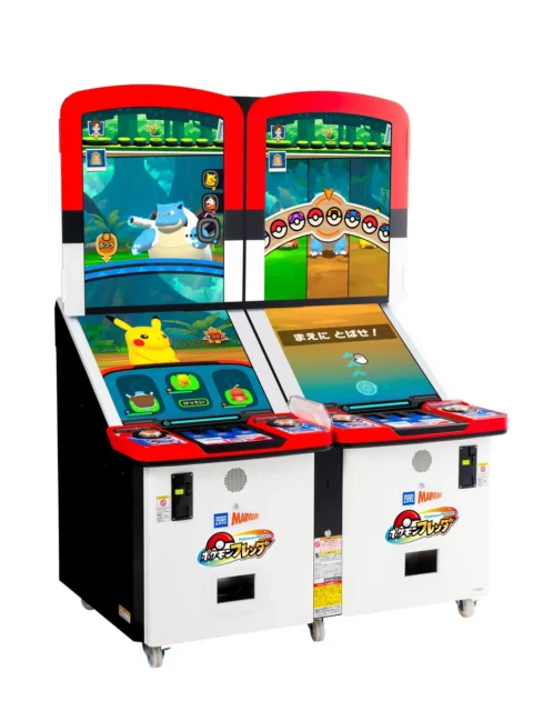 ファミリーマートにトライアル導入される『ポケモンフレンダ』のアーケードゲーム機
