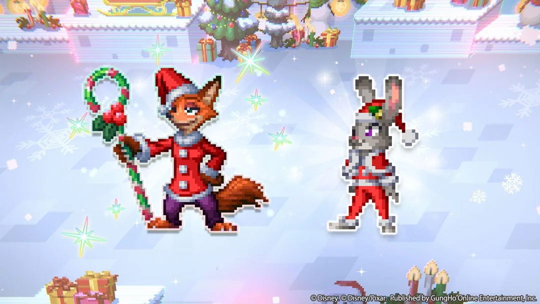 ホリデーシーズン到来！　『ディズニー ピクセルRPG』に『ズートピア』のニックとジュディが登場（12月17日より）