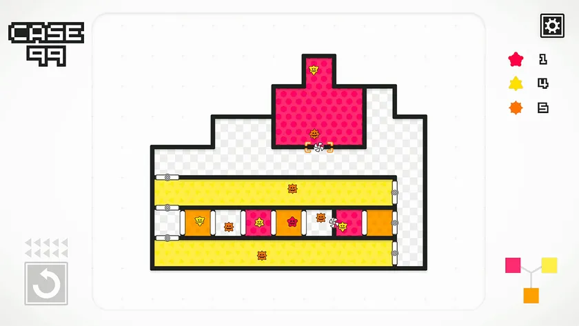 ケーキの形をしたイラストモチーフのステージ