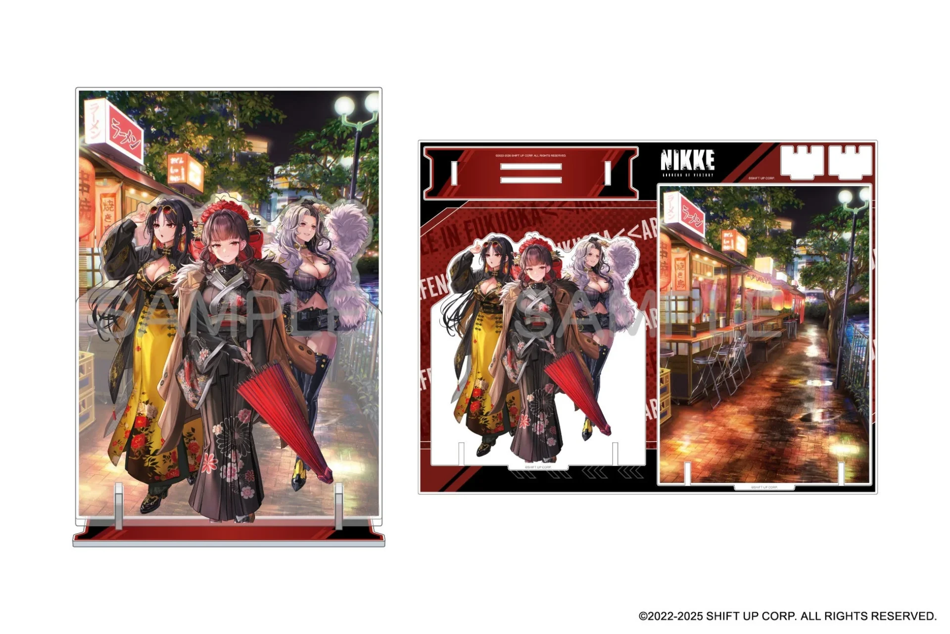 福岡会場限定「NIKKE ジオラマアクリル Area 3rd 福岡」商品画像