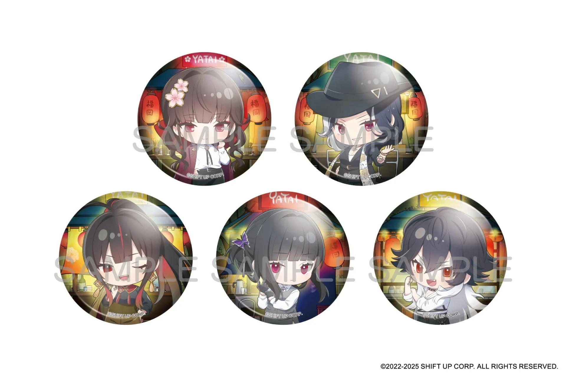 福岡限定「缶バッジ」全5種