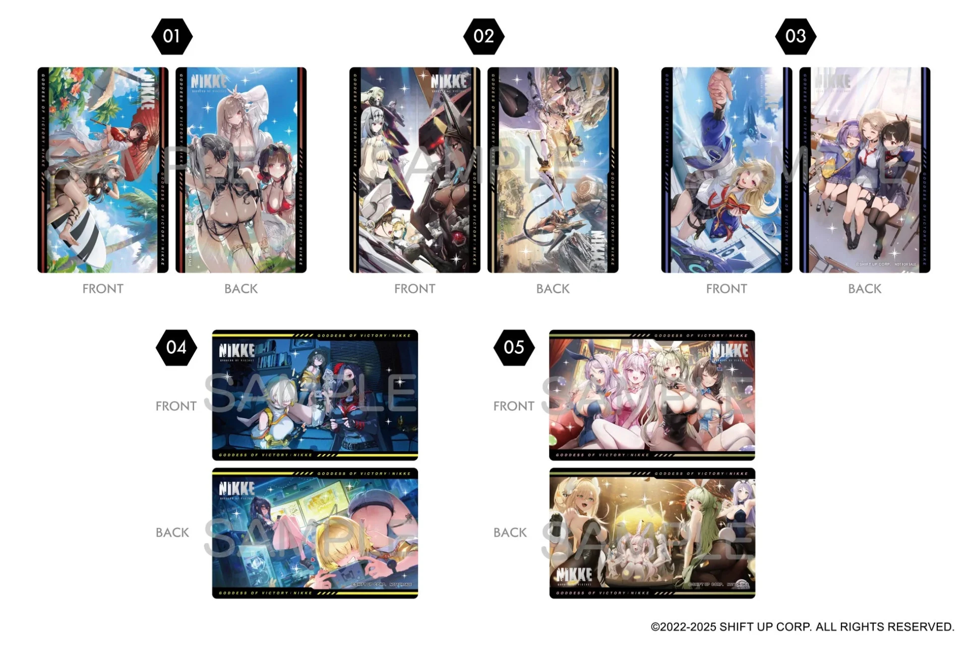 イベント商品購入特典「ガンガールメタルカードコレクション」プロモーションカード全5種