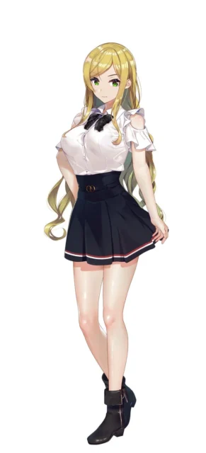 『廃深2』ヒロイン姫宮雅の全身イラスト。