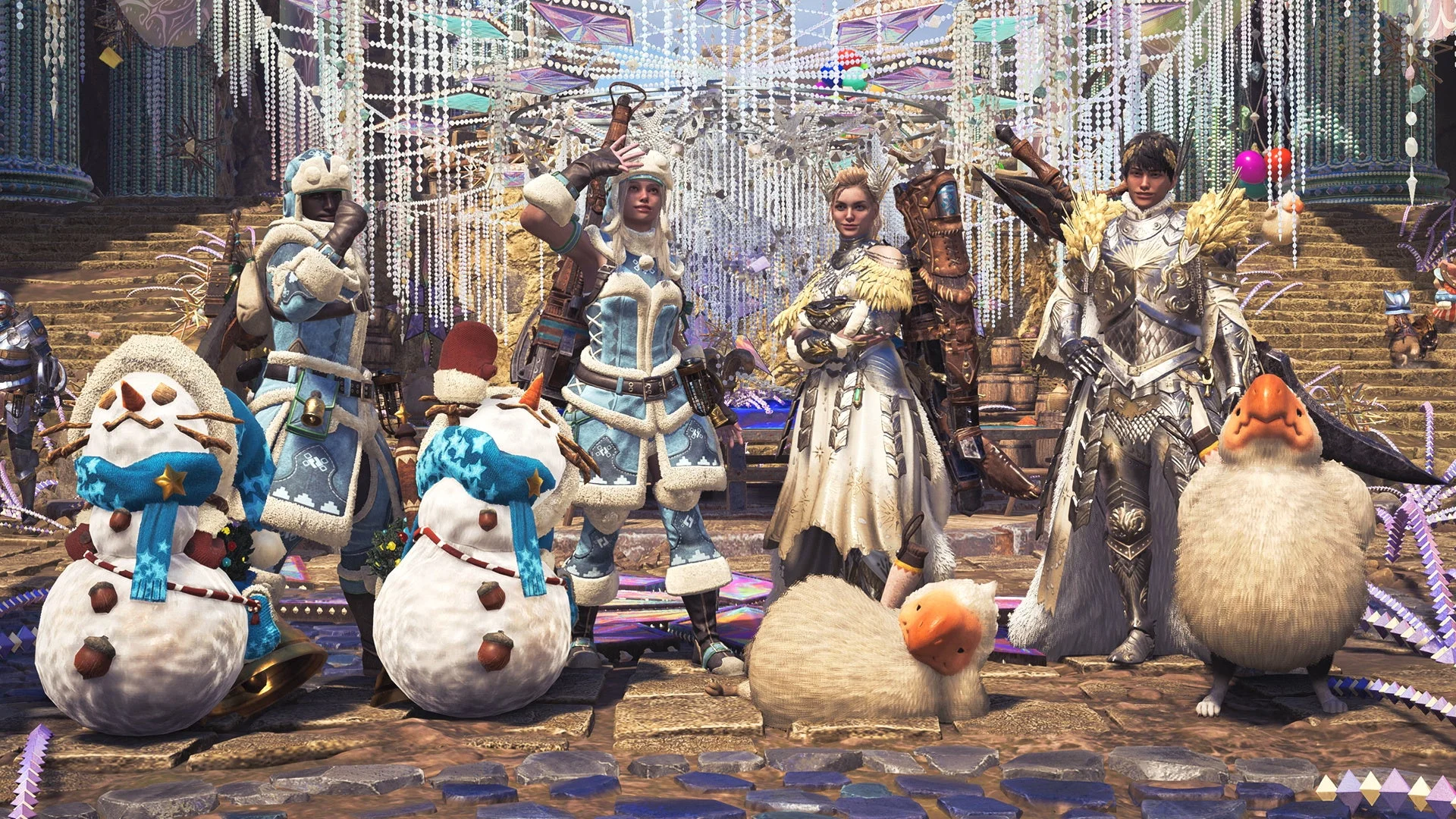 ハンター防具セレモニアルαシリーズとオトモアイルー装備