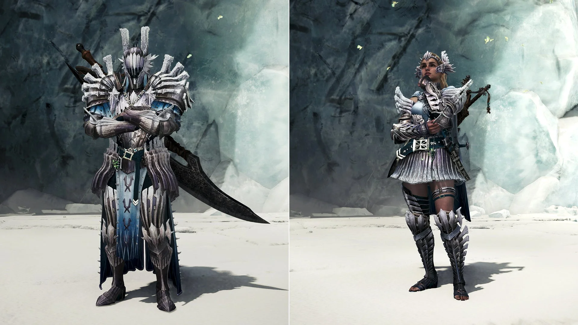 ハンター防具「ダハディラγシリーズ」を装着したハンター