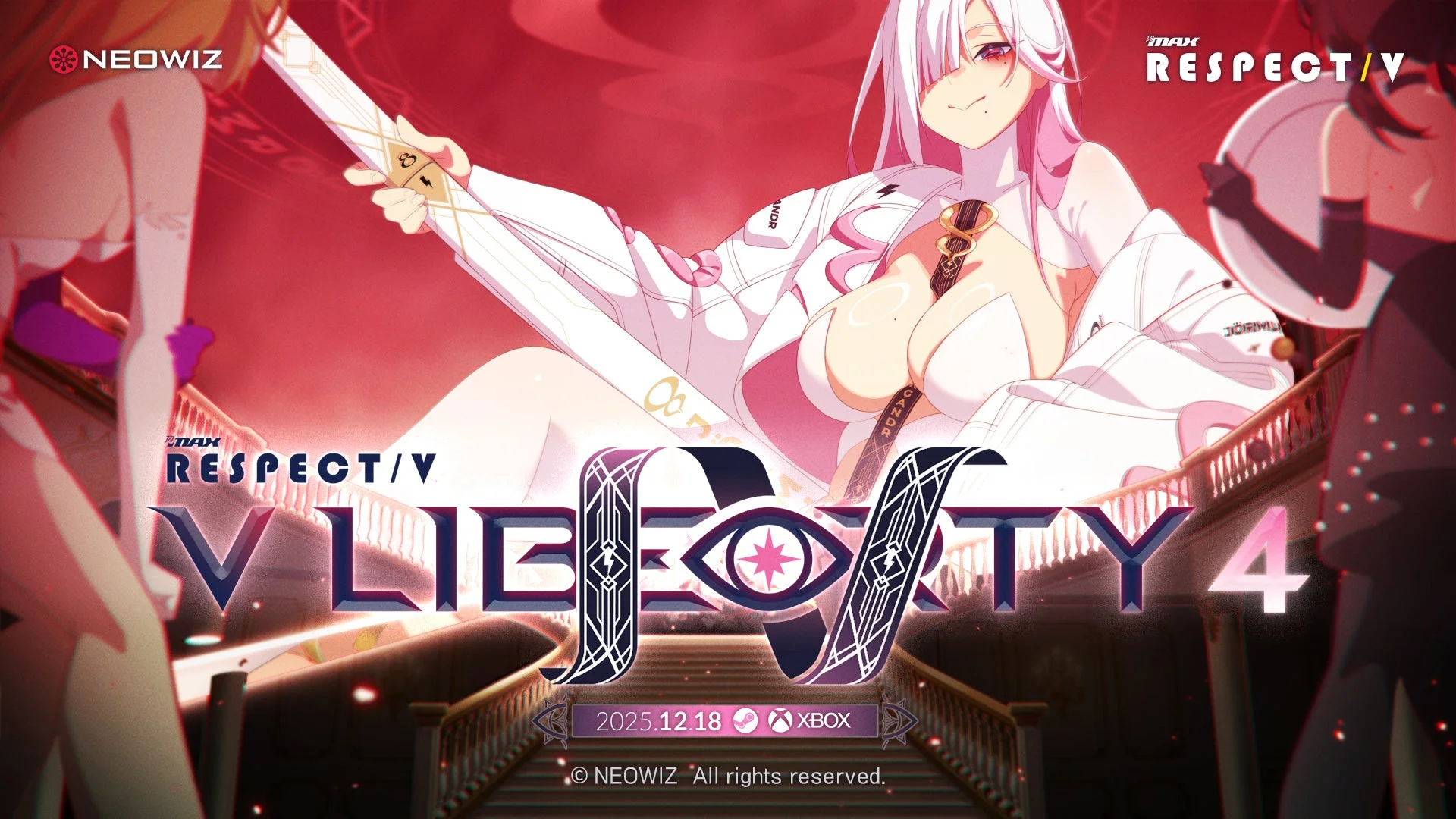 DJMAX RESPECT V 新DLC「V LIBERTY IV」のキービジュアル