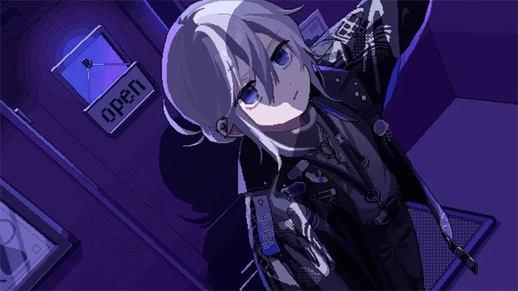 ゲーム画面：シーシャ屋で働く主人公「炭木トオル」