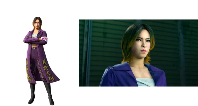 ハイサイガールズ総長ツバサのキャラクタービジュアルとゲーム内モデル