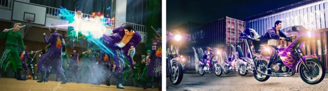 「血闘」での大規模乱闘とバイクで駆け巡る制圧戦の様子