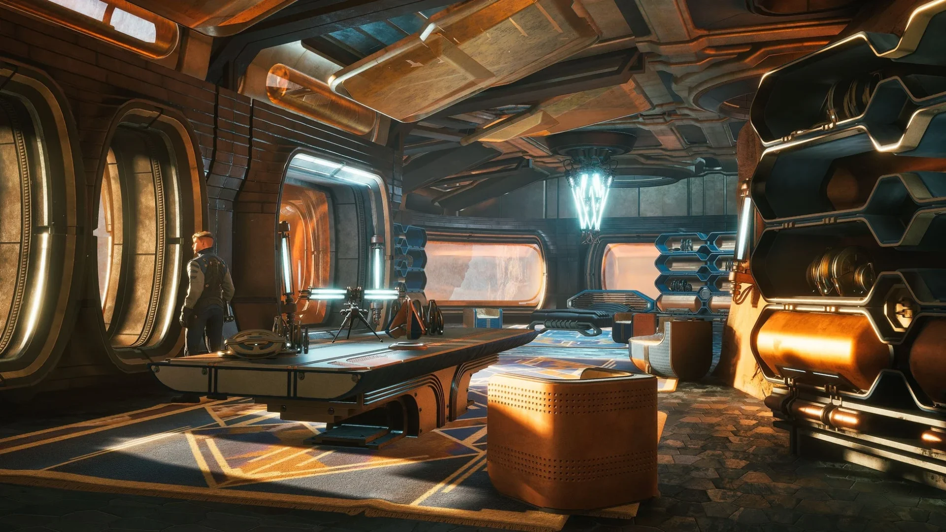 『Dune: Awakening』DLC「Raiders of the Broken Lands」で追加される建築アイテムで飾られた室内