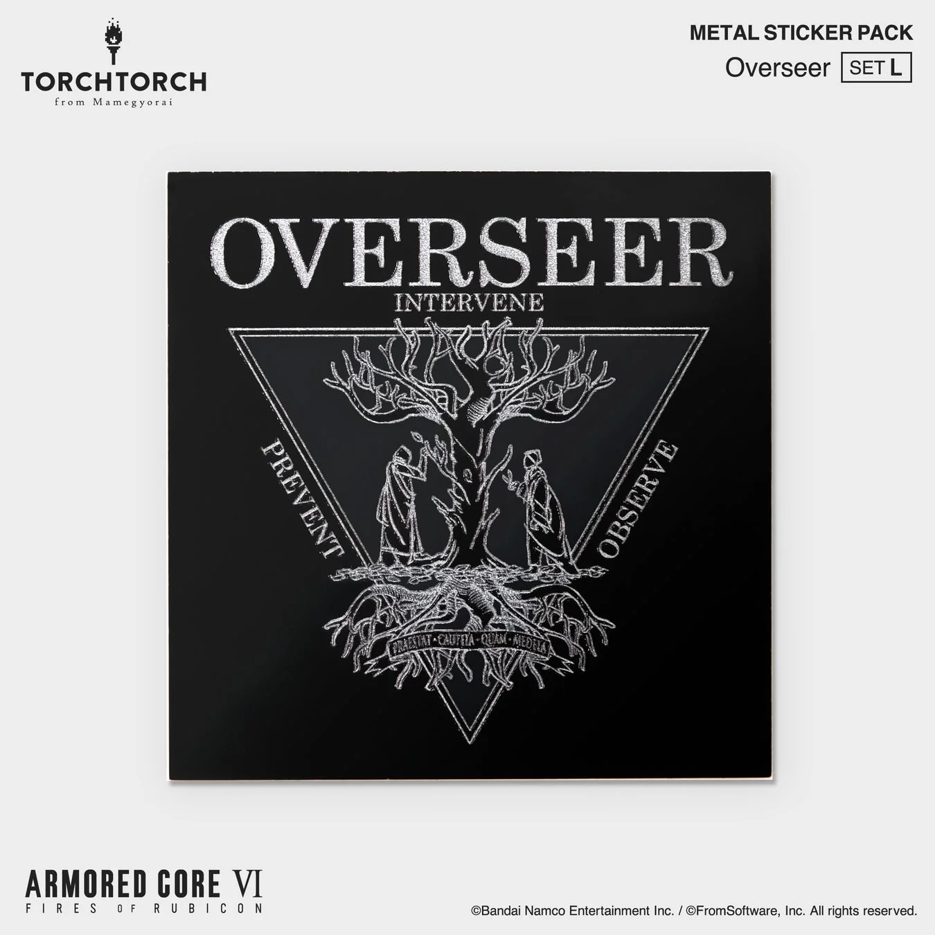 「オーバーシアー」メタルステッカーのリオトーン加工