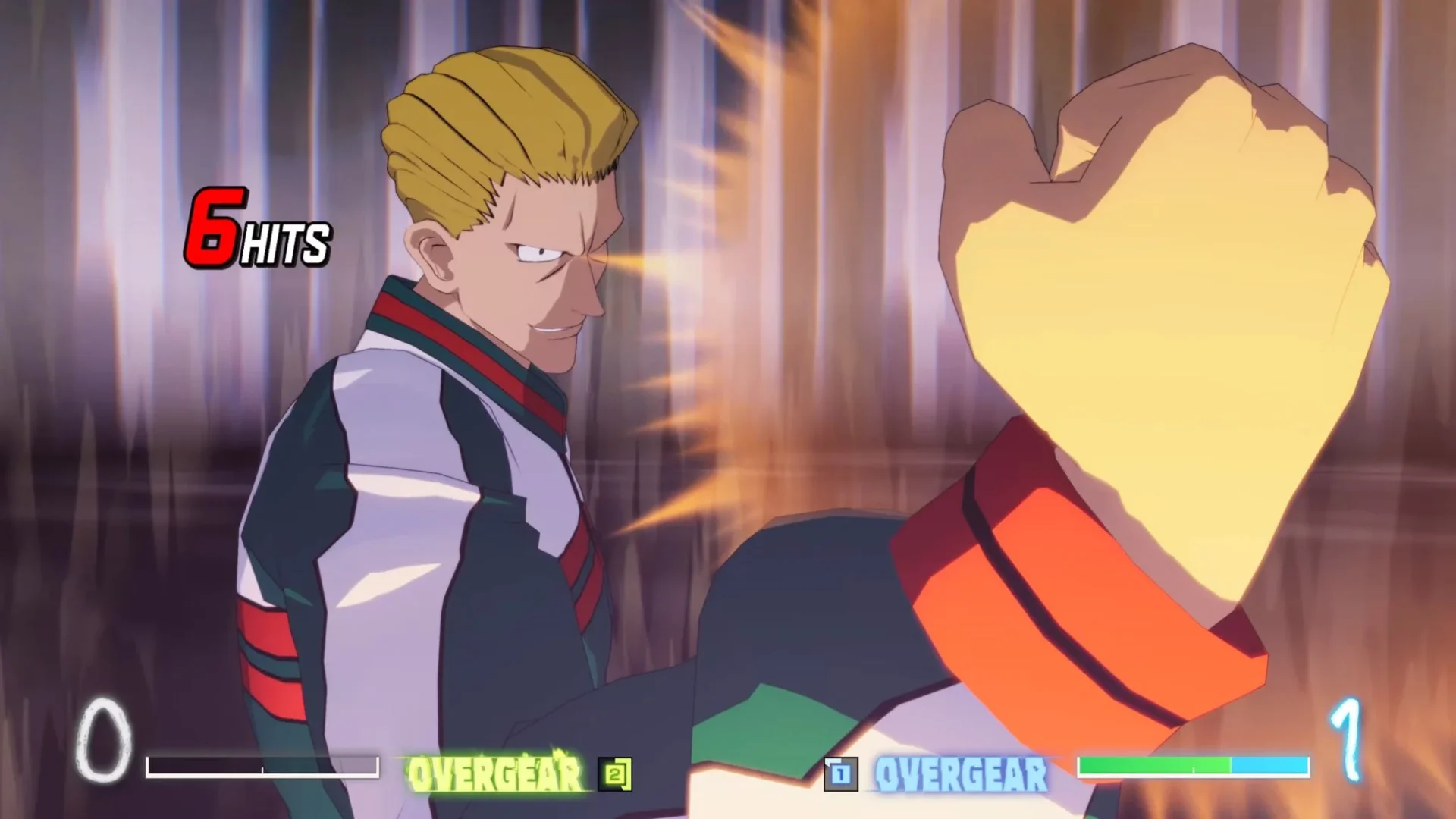 フィンクスの強力なパンチ攻撃のゲームプレイ画面