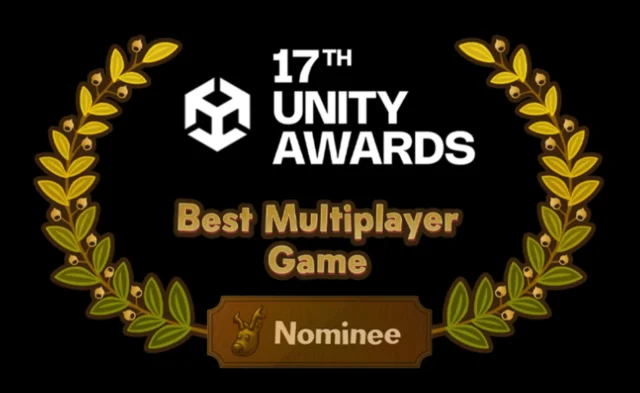 Unity Awards 17thベストマルチプレイヤーゲーム部門ノミネートを伝える画像