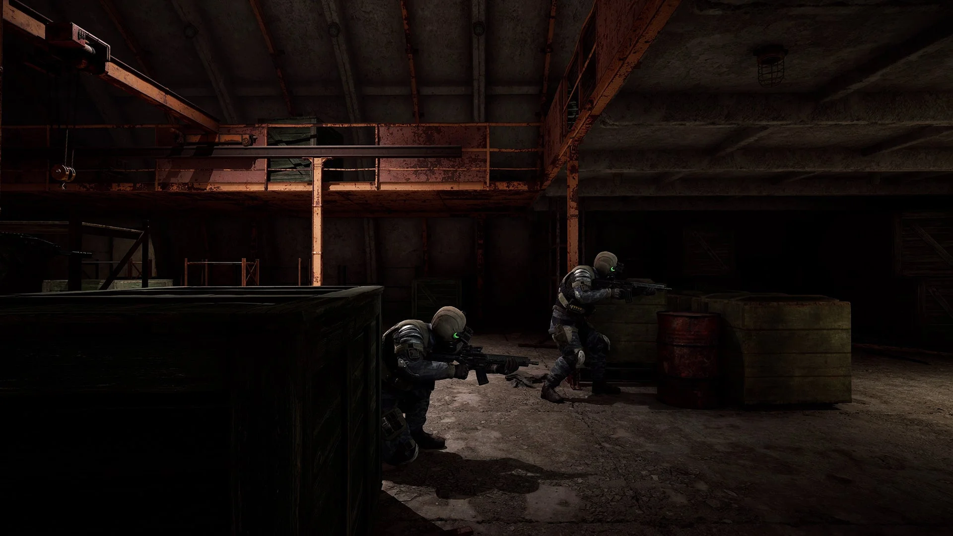 『S.T.A.L.K.E.R. 2』の室内での戦闘シーン