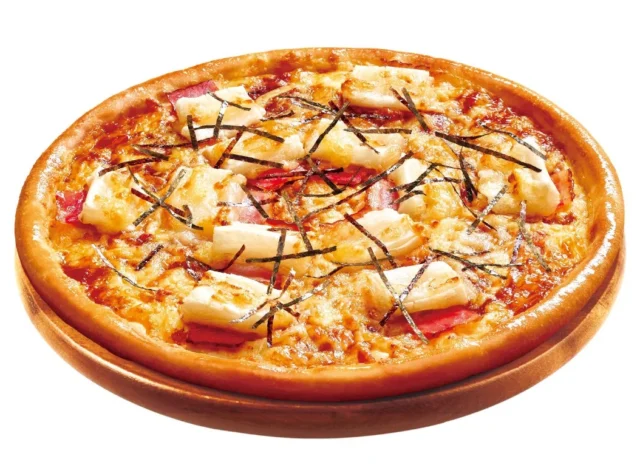 のびるおもちとテリヤキソースが特徴の元祖和風おもちピザ