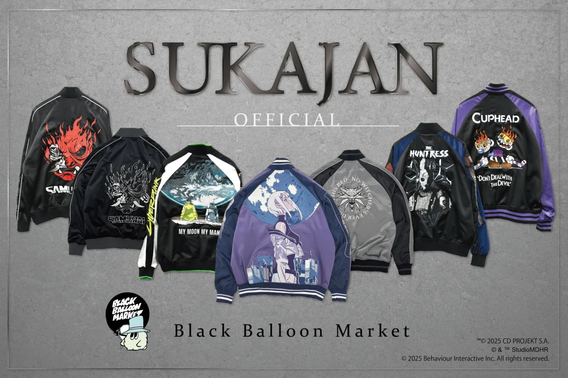 『サイバーパンク2077』『カップヘッド』など人気ゲームの公式ライセンススカジャンが新宿マルイに集結！　12月26日からポップアップショップ開催