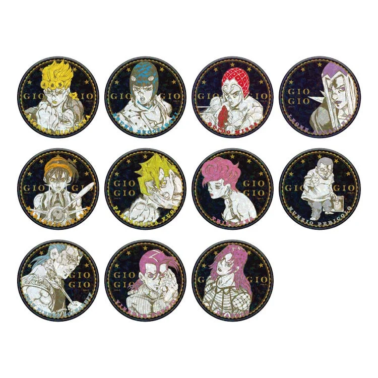 ジョジョの奇妙な冒険75mmホログラム缶バッジコレクション PARTE 5 Vol.1