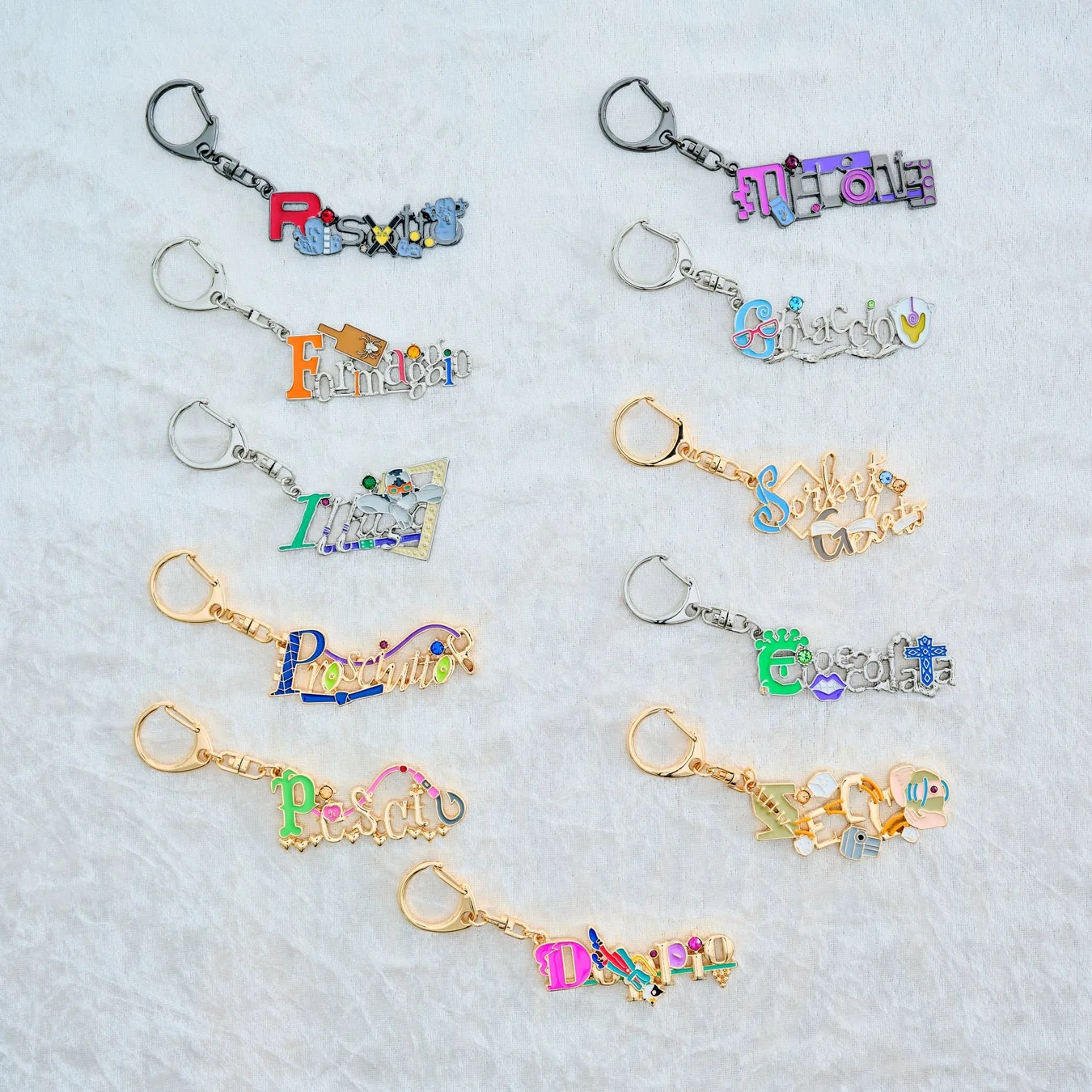 ジョジョの奇妙な冒険モチーフキーホルダー全11種