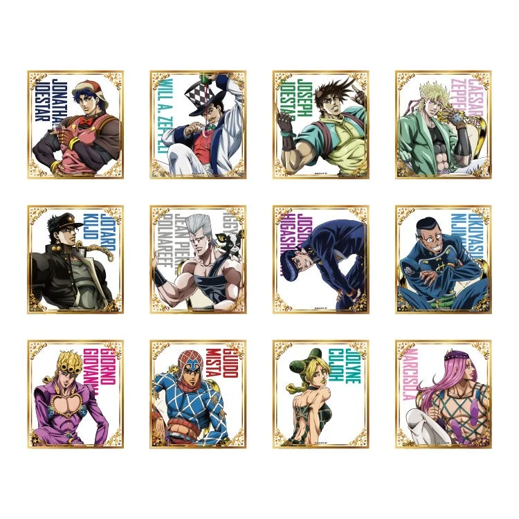 ジョジョの奇妙な冒険クリア色紙全12種