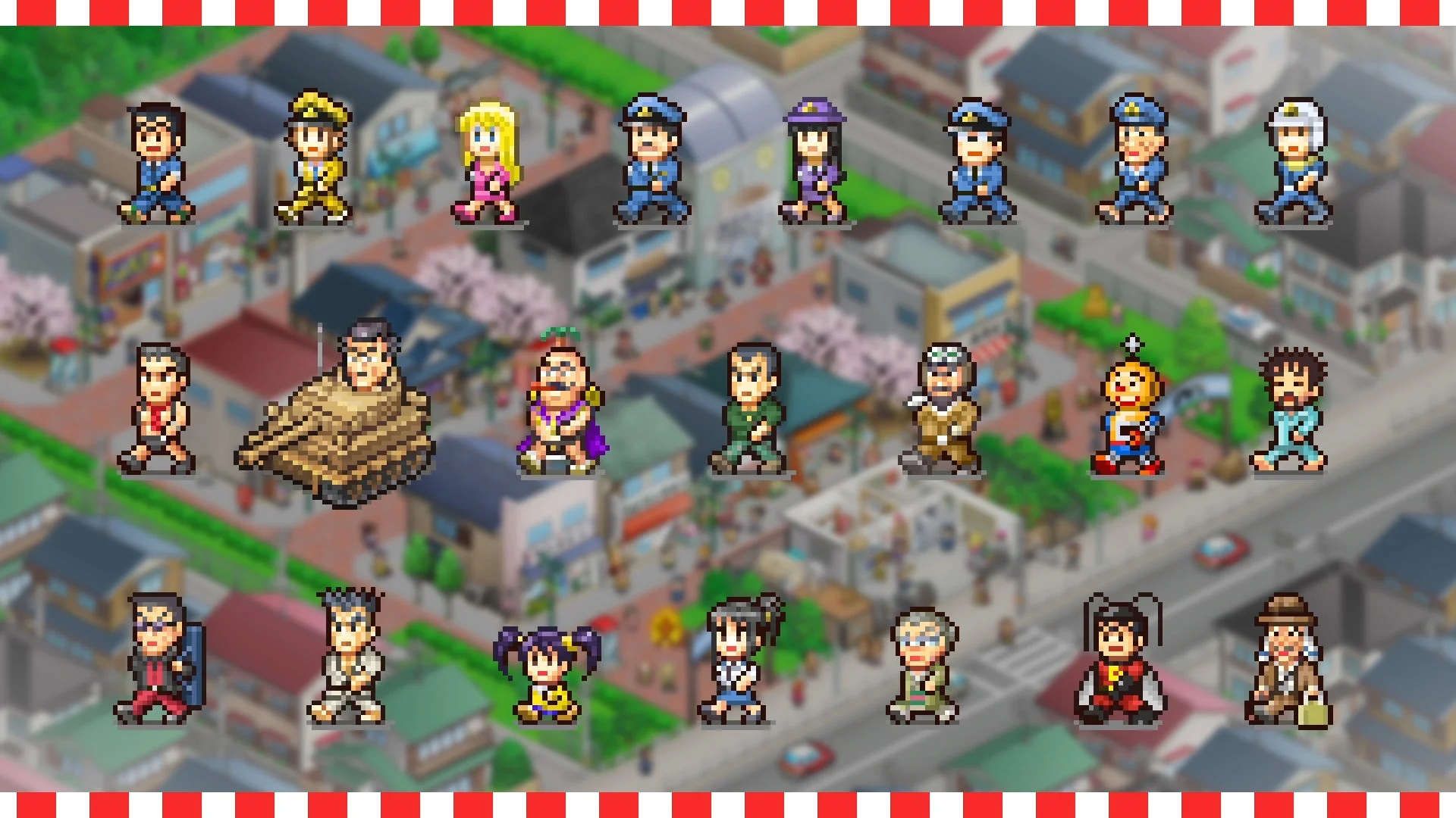 ゲームに登場する総勢200体以上の原作キャラクターの一部