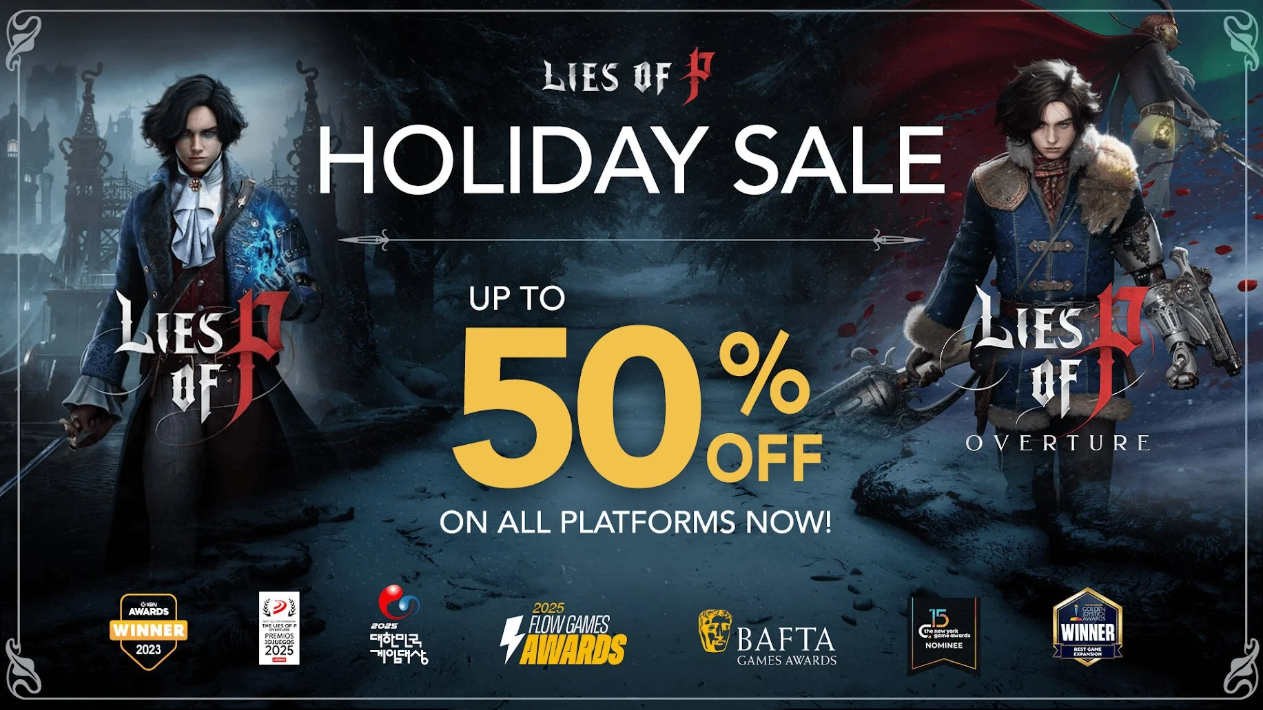 『Lies of P』『SANABI』など、NEOWIZタイトルが年末年始セール開催！