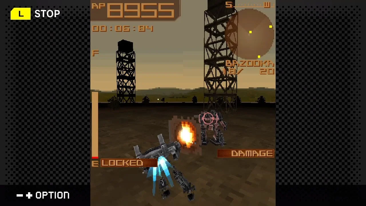 ARMORED CORE MOBILE 3のゲーム内戦闘シーン