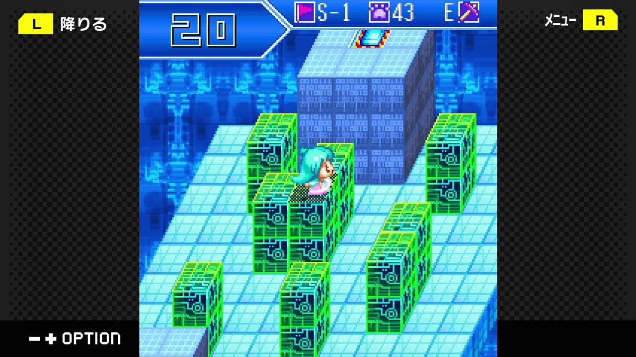 フラッシュモーター・カレンのパズルアクションゲーム画面