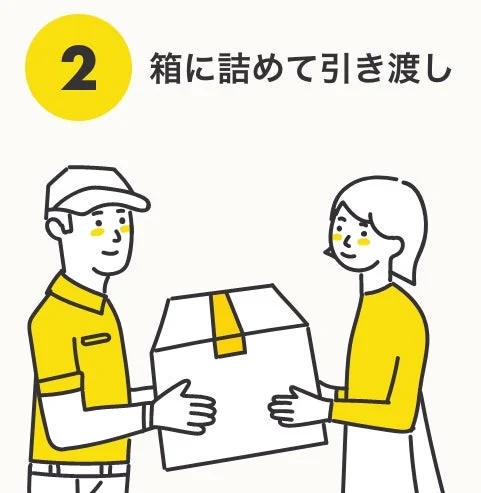 ブックサプライ宅配買取サービスの手順2「箱に詰めて引き渡し」